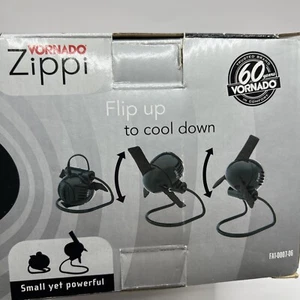 Vornado Zippi Personal Table Fan Desk Travel Black Soft Cloth Blade - Picture 1 of 6