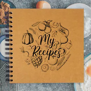 A3/A4/A5/Square, My Recipes Book, Scrapbook, Guestbook, Photo Album, Card Pages - Picture 1 of 3