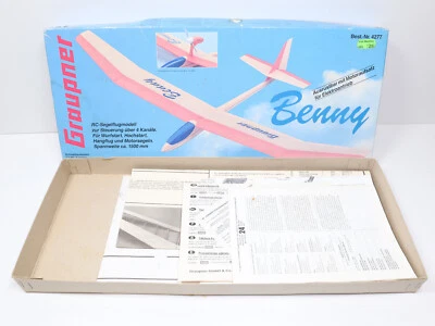 LEERVERPACKUNG + BAUPLÄNE von Graupner Benny RC Segelflugmodell Bausatz Nr.4277 - Bild 1 von 4