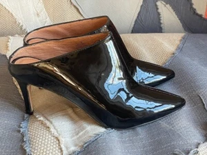 ¡Nuevo! Zapatos de mula 6.5 7 halógenos Atlántico-Pacífico negros Andi Stiletto punta puntiaguda - Imagen 1 de 8
