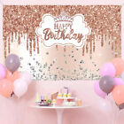 Happy Birthday Backdrop Background Cloth Banner Photo Props Party Home Decor