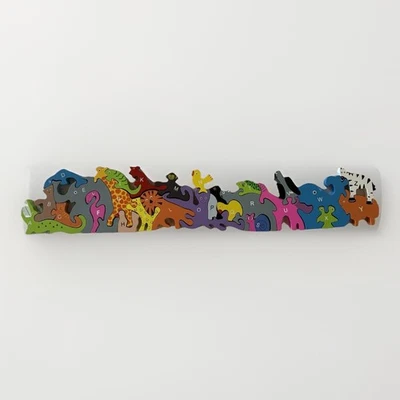 Wooden Alphabet Number Puzzle Set  26 pieces , Educational Toy for Kids - Image 1 of 4