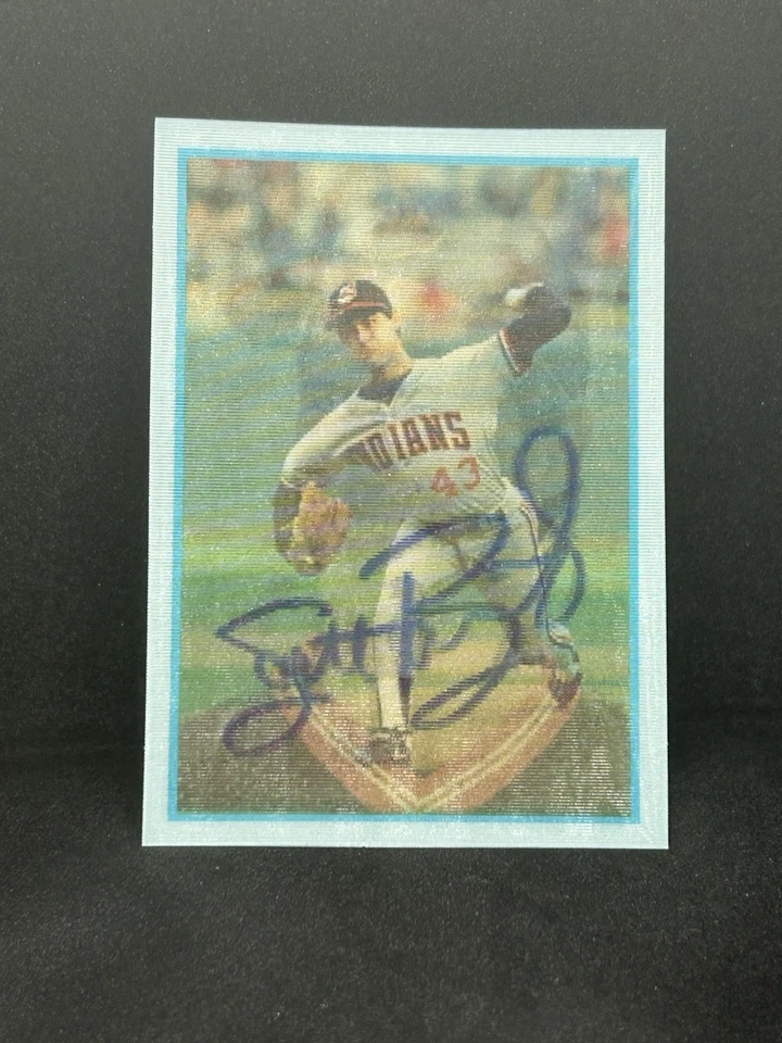 Scott Bailes 1986 Sportflics Rookies #9 Cleveland Indians Auto Signed MLB Card - Image 1 of 3