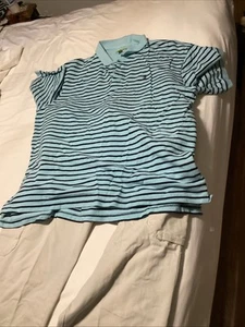 Vintage Duck Head Cargo Pants 36 Polo 2 XL Aqua Stripe - Picture 1 of 8