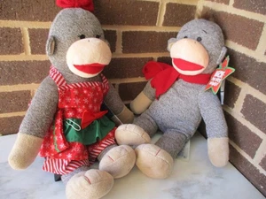 Build A Bear Joy & Nick Calcetín Mono 16" Peluche-Joy en Leggings + Conjunto Delantal de Vacaciones - Imagen 1 de 5