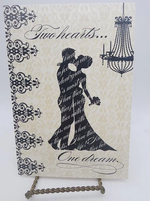Leanin Tree WEDDING CARD MISS CONGENIALITY " COUPLE DANCING CARD Two Hearts - Image 1 of 4