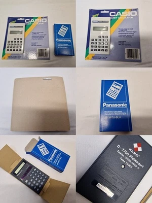 2x calculator calculator: Casio HL-810 / Panasonic JE-367U-BLU NEW / original packaging - Image 1 of 4
