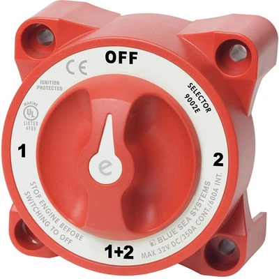 Blue Sea 9002e e-Series Battery Switch Selector w/Alternator Field Disconnect - Image 1 of 4
