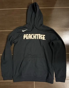 Nike Atlanta Hawks Sweatshirt Hoodie Black Peach Peachtree CD3212-010 Medium - Picture 1 of 4
