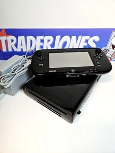 Wii U Console Black 32GB (Nintendo Wii U) With Game Tested - Picture 1 of 20