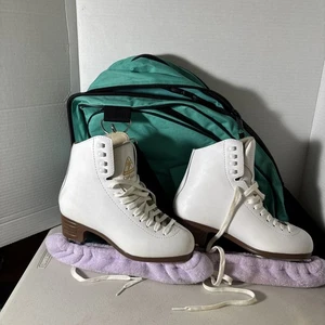 Jackson Artiste Ultima Mark IV Schlittschuhe US Damen Größe 5 1/2 C weiß mit Tasche - Bild 1 von 18