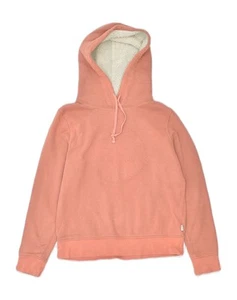 CONVERSE Womens Graphic Hoodie Jumper UK 14 Medium Orange Cotton VM74 - Picture 1 of 3
