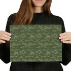 A4 - Cool Army RAF Pixel Camouflage Camo Poster 29.7X21cm280gsm #8443
