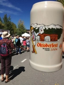 RASTAL OKTOBERFEST BREKENRIDGE COLORADO 2004 PAULANER MÜNCHEN GERMANY 1 L STEIN! - Bild 1 von 5