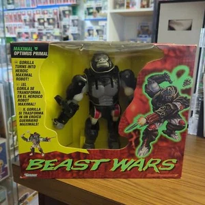 KENNER 1996 BEAST WARS BIOCOMBAT Transformers Maximal OPTIMUS PRIMAL Black Jack - Picture 1 of 6