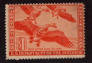 US FED DUCK HUNTING, SCOTT# RW11 - MINT UNUSED, NO GUM - SCV: $45.00 - Picture 1 of 1