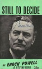 ENOCH POWELL Signed Leaflet - Controversial British Politician - 7"x4" reprint