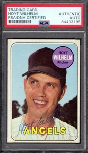 1969 TOPPS #565  Hoyt Wilhelm ANGELS  SIGNED AUTOGRAPH CARD  PSA / DNA AUTHENTIC - Picture 1 of 2