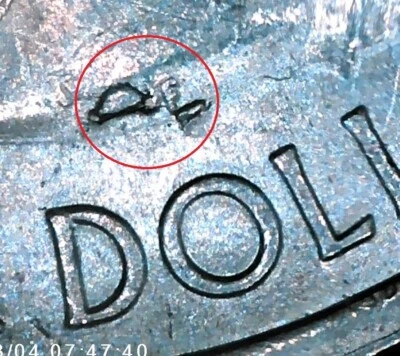 SN503 2017 D Washington Quarter Error Die Chip Iowa Effigy Mounds AU - Image 1 of 4