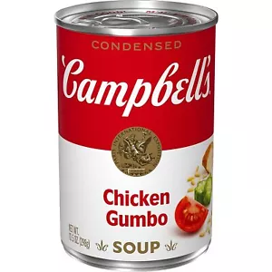 (4 Pack) Campbell's Condensed Chicken Gumbo Soup, No Antibiotics, 10.5 Ounce - Picture 1 of 9