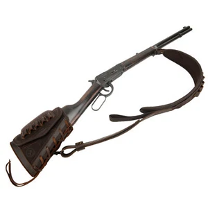 Kombi aus Leder Wildleder Gewehrschaft, Gewehrschlinge Riemen für .308.22LR 12GA.357 - Bild 1 von 44