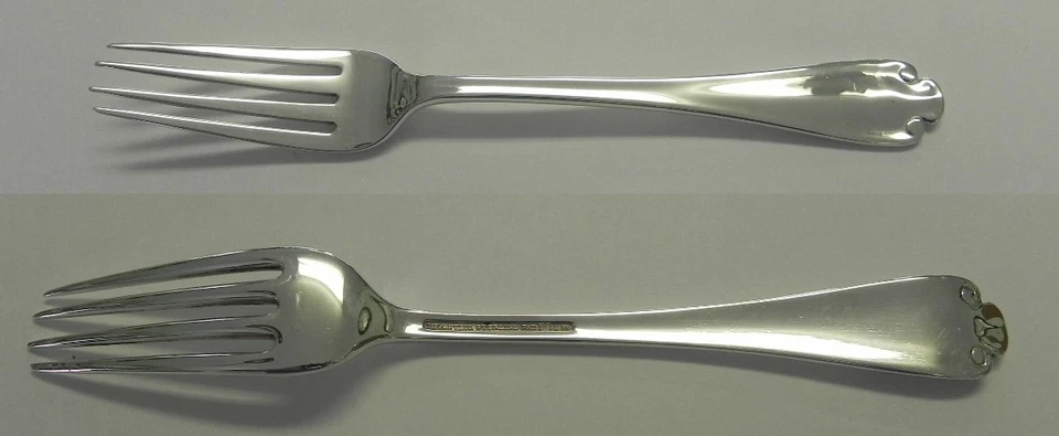 Antique Tiffany FLEMISH 1911 Sterling 7" Dinner Fork, Excellent - Image 1 of 1