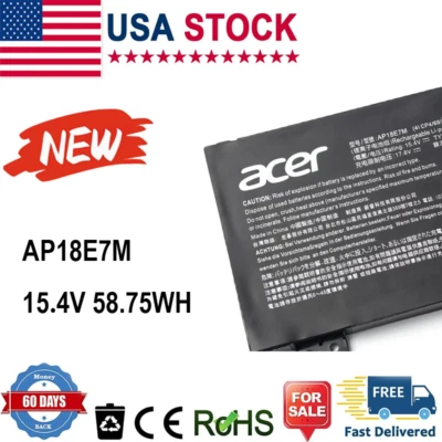 Batería Original 58.75Wh AP18E7M Para Acer Nitro 5 A517-51 Nitro 7 AN715-51 NUEVA Foto 1 de 4
