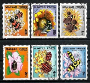 Tiere Insekten Ungarn 1980 (15) Yvert Nr. 2703 bis 2708 gestempelt used - Bild 1 von 1