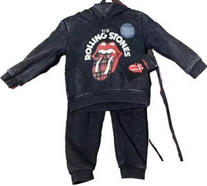 Rolling Stones Boys 2pc Outfit size 2T Hoody/Sweatpants Set - Picture 1 of 3