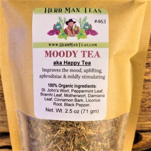 HAPPY TEA - Mood improving, uplifting for depression by Master Herbalist 2.5 oz. - Picture 1 of 8