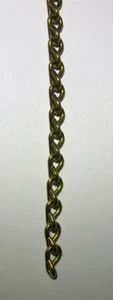Nueva cadena de latón doble conector de 1/4" de ancho #16 sin colgante, lámparas de biblioteca, se vende por pie - Imagen 1 de 3