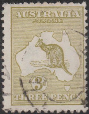 Australia 1913 SC# 5a - Canguro y Mapa - Lote Usado # 002 Foto 1 de 2