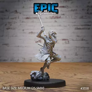Katana Master Swordsman C by Epic Miniatures RPG D&D Pathfinder 3D Print - Picture 1 of 2