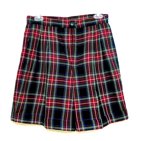 Vintage Schottenkaro Viskose Mischung Shorts von fundamental things petite M - Bild 1 von 3