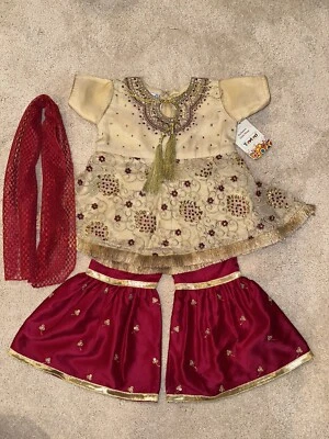 NEW Baby Toddler Girl Shalwar Kameez Dress Pakistani Indian Party Eid Outfit - Image 1 of 4