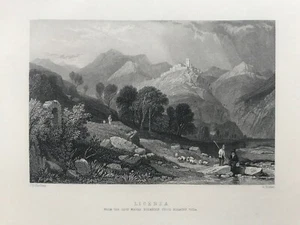 1832 Antique Print; Licenza, Italy after J.D. Harding  - Picture 1 of 2
