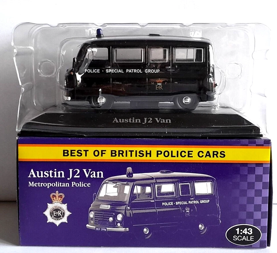 [102] Die cast Atlas - Austin J2 Van - British police cars - 1/43 - Immagine 1 di 1