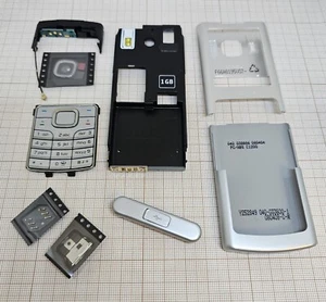 Original 100% Nokia 6500c Full Cover Nature White+keypad latin NEW EOL ITEM - Picture 1 of 2