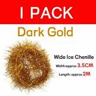 2M*35mm Wide Fly Tying Ice Tinsel Chenille Flash 8Colors Flashabou Floss Strips