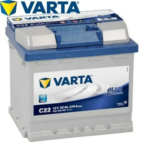 Batteria per Auto VARTA C22 12 V 52 AH  470A EN  Blue Dynamic - Positivo Destra Foto 1 de 1