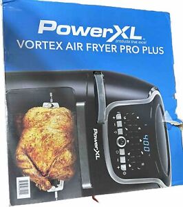 Brand New Powerxl Vortex Air Fryer Pro Plus 10 Quart Capacity, Black, 1700 Watts