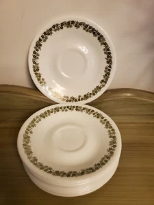 Vintage Corelle 6" Saucer Pyrex Spring Blossom Crazy Daisy 70s Boho Green Flower - Picture 1 of 6