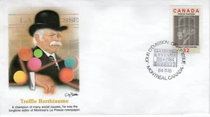 TREFFLE BERTIAUME, 1984 FDC16287 - Picture 1 of 1