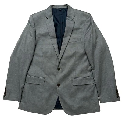 Chaqueta Blazer J.Crew Para Hombre Talla 42L Thompson Abrigo Deportivo Ojo de Pájaro Algodón Azul Foto 1 de 4
