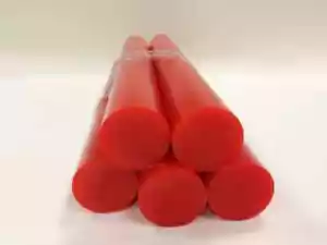 Tour Polyuréthane En Vulkollan Adiprene Longueur 500mm Rouge Sh.a 90 - Imagen 1 de 2