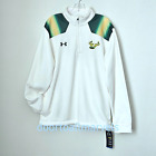Men's UA Storm Sweater Fleece ¼ Zip White & Green USF sz Med NWT - 2013 Retired