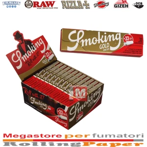 Cartine Smoking Gold King Size Slim – Lunghe Oro + Filtri in Carta, 24 Libretti - Photo 1 sur 1