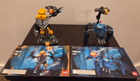 LEGO Bionicle DEKAR (set 8930) & MORAK (set 8932), 100% complete w/Booklets