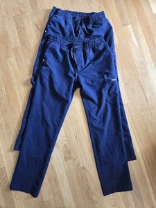 Jaanuu Scrub Unterteile zwei Paar dunkelblau Cargotaschen Größe Small - Bild 1 von 7