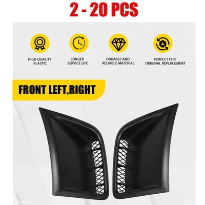 Fit 2008-2014 Subaru WRX STi Bumper Side Air Vents Corner Cover Black Look 2-20X - Image 1 of 4